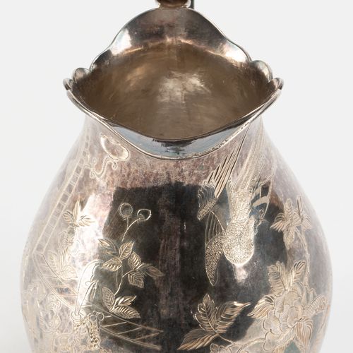 Null A silver cream pot, China, 20th century, Tianjin Hengli zu wen hallmark, 18&hellip;