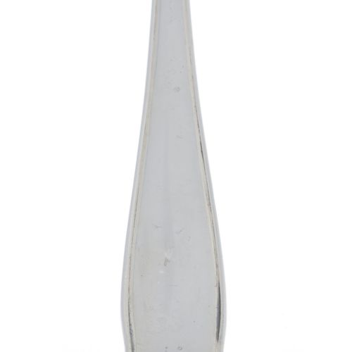 Null Louche en argent 800 Jezler, modèle La Reine, long. 31,5 cm, 170g