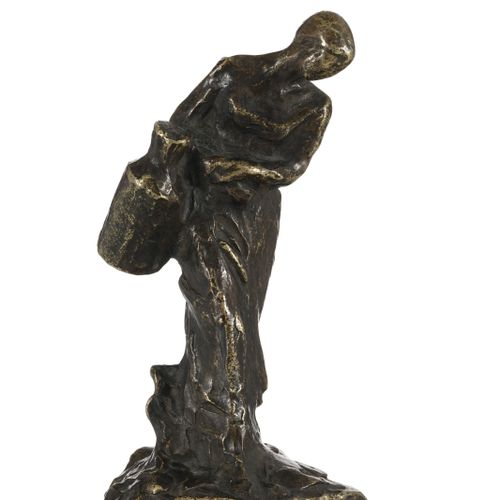 Null Aimé Jules Dalou (1838-1902), La porteuse d'eau, bronze à patine médaille, &hellip;