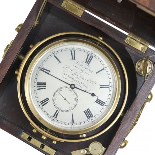 Null Chronomètre de marine "Two Days", par S. I. Tobias & Co à Liverpool, c. 192&hellip;