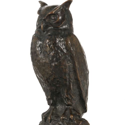 Null Hibou, bronze à patine médaille par Max Le Verrier (1891-1973), signé, h. 1&hellip;