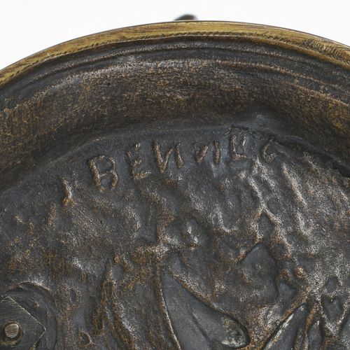 Null Jules Bennes (XIXe), Setter, fin XIXe s., en bronze à patine brune, signé s&hellip;