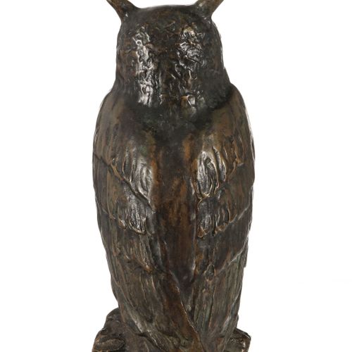 Null Hibou, bronze à patine médaille par Max Le Verrier (1891-1973), signé, h. 1&hellip;