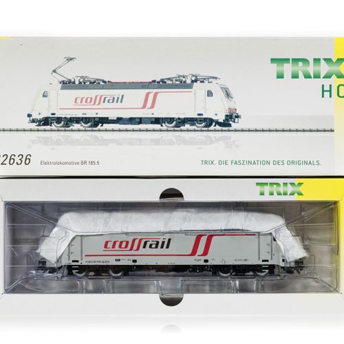Null TRIX (Allemagne), échelle HO, lot de 3 locomotives BR 185.5 de la société C&hellip;