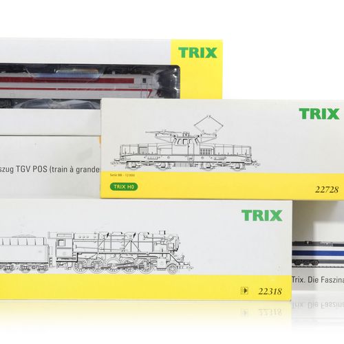 Null TRIX (Allemagne), échelle HO, "SNCF de tout temps", lot comprenant : - 1 co&hellip;