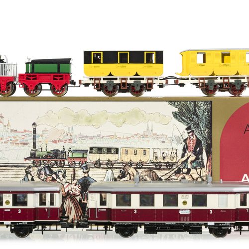 Null TRIX (Allemagne), échelle HO, "Histoire des chemin de fer allemands", lot c&hellip;