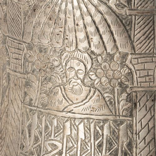 Null Narguilé en argent gravé et ciselé, probablement Egypte ottomane, XIXe s., &hellip;