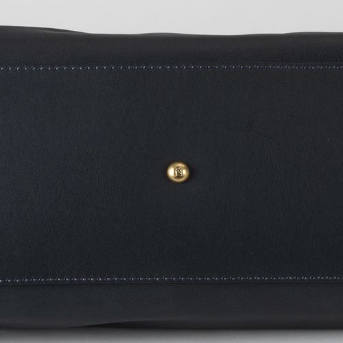 Null Fendi, Peek-a-boo bag in black grained leather, shoulder strap, FF interior&hellip;
