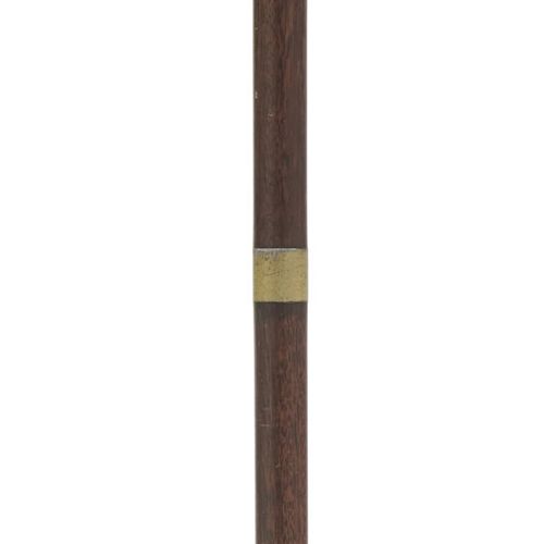 Null Cane with knob in carved and polished bone, decorated with a horde of styli&hellip;
