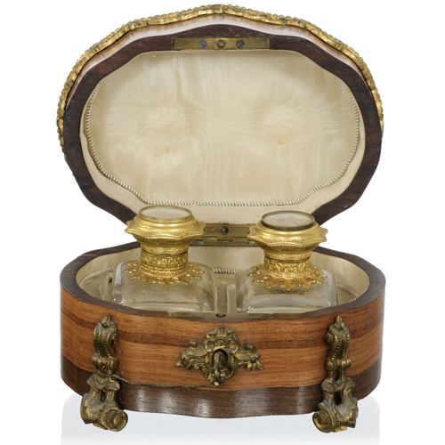 Null Small Napoleon III perfume box by Susse Frères Paris (signed on the lock), &hellip;