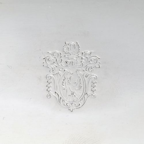 Null Scatola rettangolare in argento, Germania, XX secolo. Il coperchio inciso c&hellip;
