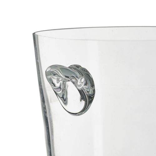 Null Modern glass champagne bucket, 20th century. H. 22 cm, diam. 20.5 cm