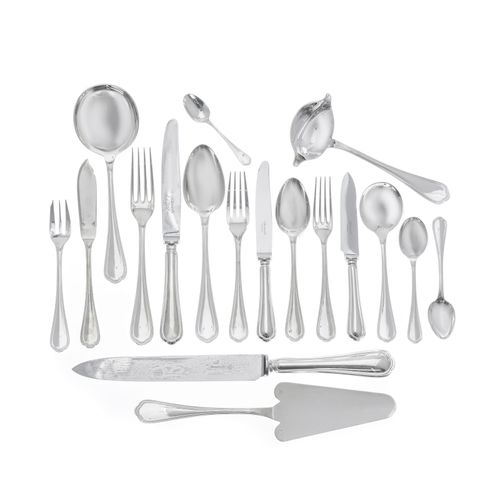 Null Christofle silver-plated kitchen set, Spatours model, for 12 persons, inclu&hellip;