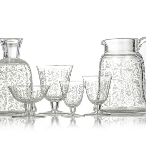 Null Baccarat crystal service set, Argentina model, including 31 pieces: 8 champ&hellip;