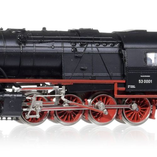 Null Märklin和Märklin - Hamo（德国），HO比例，一套3台德国铁路（DR）蒸汽机车： - 1 x Börsig BR 53 0001黑色&hellip;