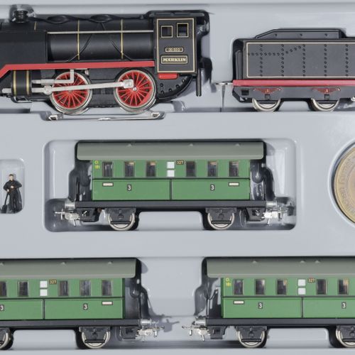 Null Märklin（德国），HO比例，2个周年纪念套装（1984-1985）：-1个Märklin 125周年纪念套装，包括1个机车和5个符腾堡州皇家铁路&hellip;
