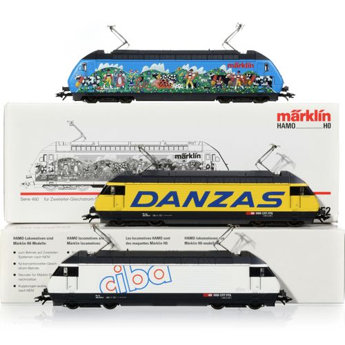 Null Märklin - Hamo (德国), HO比例, 3 460台机车，带有Danzas, Ciba和Märklin的装饰（以desalps为主题的艺&hellip;