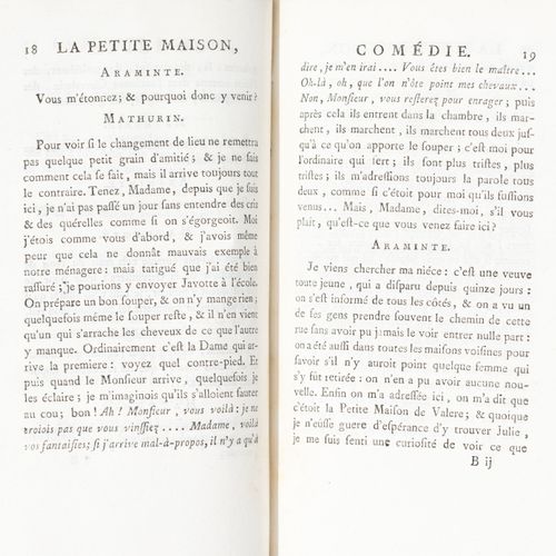 Null [TEATRO]. Obras en verso y en prosa. S.L., s.N., 1780. 8° encuadernado en p&hellip;