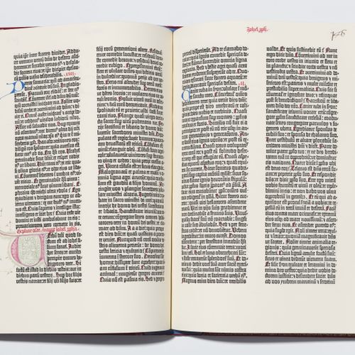 Null [GUTENBERG - FACSIMILÉ] - Biblia Sacra Mazarinea. [Parigi, Éditions Les inc&hellip;