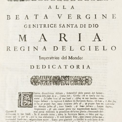 Null PRIULI (Francesco). Delle Grandezze di Maria Vergine. Venetia, Angelo Bodio&hellip;