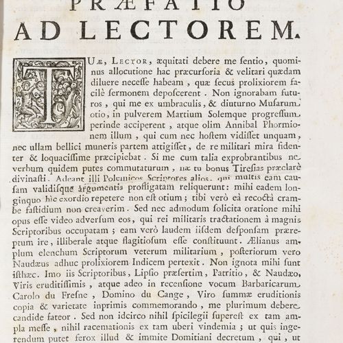 Null AQUINO (Carolo de). Lexici militaris. Rome, Antoni de Rubeis, 1724. 2 vol. &hellip;