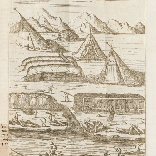 Null EGGEDE（汉斯）。格陵兰岛的描述和自然历史。哥本哈根，日内瓦，Frères C.A. Philibert.1763.8开本，豹纹全棕褐色小牛皮装订&hellip;