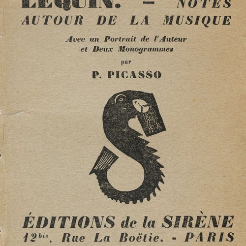 Null COCTEAU（让）。公鸡与哈雷克》。关于音乐的说明。巴黎，La Sirène，1918年。12开本，用全象牙色牛皮纸装订，光滑的书脊上有镀金装饰，封&hellip;
