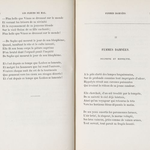 Null BAUDELAIRE (Charles). Complement to the Fleurs du mal. Brussels, s.N. [ed. &hellip;
