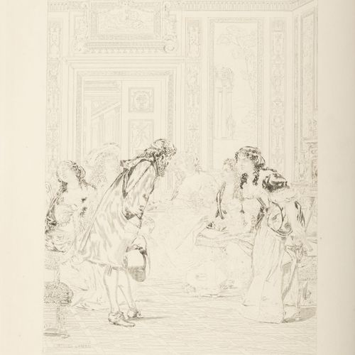 Null [MOLIERE]. LEMAN (Jacques). Le opere di Molière. Parigi, J. Lemonnyer [poi]&hellip;