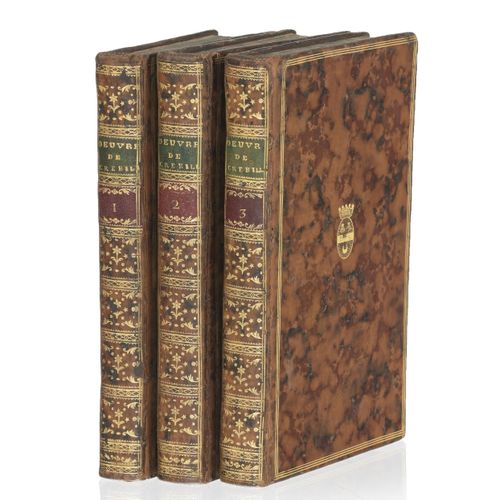 Null [CRÉBILLON]. ?uvres complètes. Paris, Les libraires associés, 1785. 3 Bände&hellip;