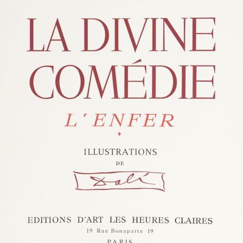 Null DALI (Salvador) - DANTE. La Divina Comedia. París, Les Heures claires, 1959&hellip;