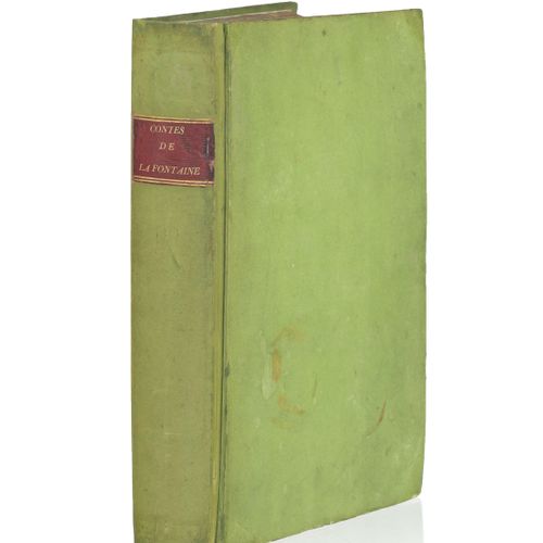 Null 拉方丹（让-德）。诗集与新作》。巴黎，Didot l'Aîné，1795年。2卷为1卷，4°装，全绿色纸板（后期装订）。VII, [1] p., 28&hellip;