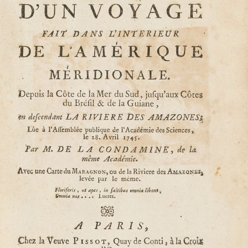 Null LA CONDAMINE (Charles-Marie de). Abridged report of a voyage made in the in&hellip;