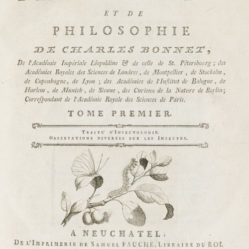Null BONNET (Charles). ?uvres d'histoire naturelle et de philosophie. Neuchâtel,&hellip;