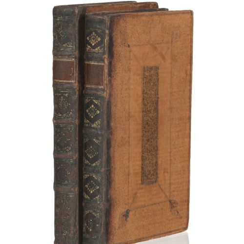 Null GAY（约翰）。寓言故事。伦敦，J. Tonson and J. Watts, J. And P. Knapton, 1728. 2卷，8°装订，全金&hellip;