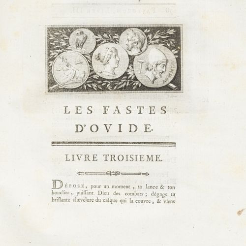 Null [OVIDE]. BAYEUX (Georges-Louis). Translation of the Fastes of Ovid... Rouen&hellip;