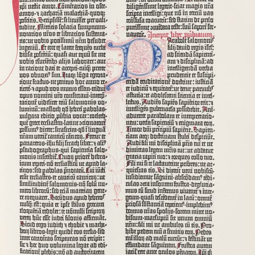 Null [GUTENBERG - FACSIMILÉ] - Biblia Sacra Mazarinea. [Parigi, Éditions Les inc&hellip;