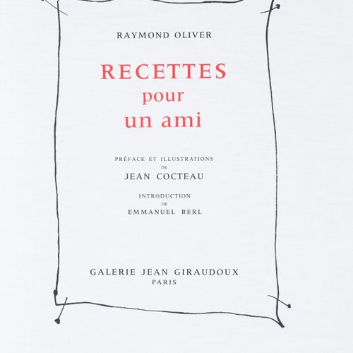 Null COCTEAU (Jean). Ensemble de 2 ouvrages en édition originale, in-4° sous che&hellip;