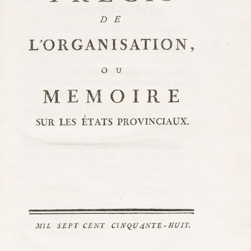 Null MIRABEAU (Victor Riqueti marquis de). The Friend of Men, or Treatise on Pop&hellip;