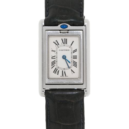 Null Cartier, Tank Basculante, ref. 2405, reloj de acero