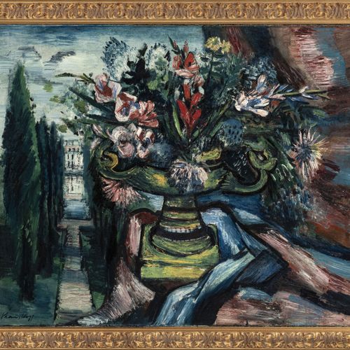 Null Bruno Krauskopf (1892-1960), Bouquet de fleurs, huile sur toile, signée, dé&hellip;