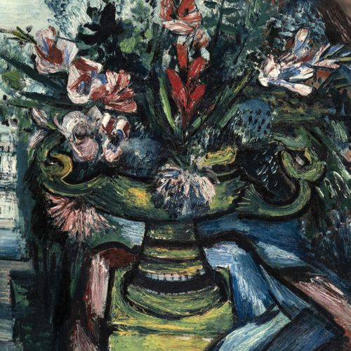 Null Bruno Krauskopf (1892-1960), Bouquet de fleurs, huile sur toile, signée, dé&hellip;