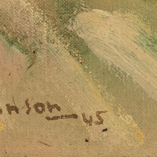Null André Planson (1898-1981), Paysage, 1945, huile sur toile, signée et datée,&hellip;