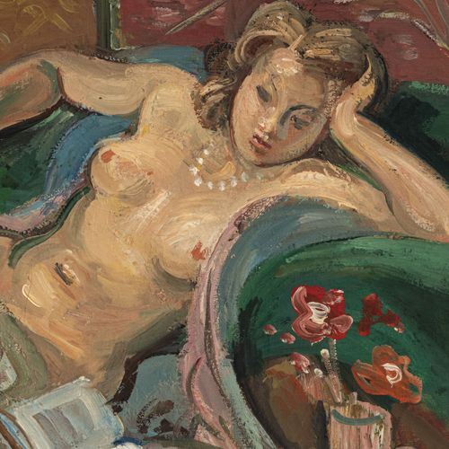 Null André Planson (1898-1981), Desnudo femenino, óleo sobre lienzo, firmado, 50&hellip;