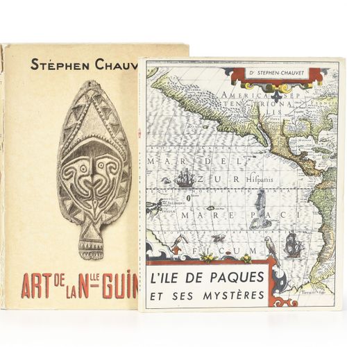 Null CHAUVET（斯蒂芬）。2卷合订本 1) 新几内亚艺术，1930年 2) 复活节岛，1935年