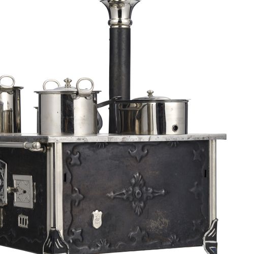 Null Children's stove in sheet metal and chromed metal, by Märklin, Germany, cir&hellip;
