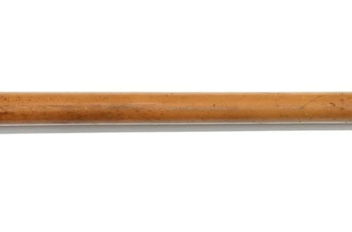Null 带扣子楣的黄金玑镂手杖，18世纪，法国印记，长112.8厘米
