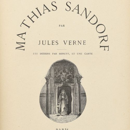Null VERNE (Jules). Ensemble de 2 vol. Grand in-8° double de Jules Verne, carton&hellip;