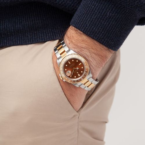 Null Rolex, GMT Master II, ref. 16713/16710, orologio da polso in oro e acciaio,&hellip;