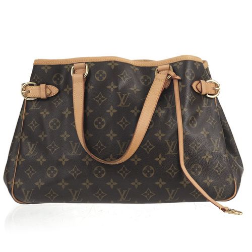 Null Louis Vuitton, Batignolles bag in Monogram coated canvas and natural leathe&hellip;